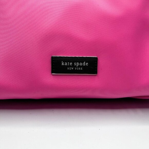 KATE SPADE SAM ICON KSNYL NYLON SMALL SHOULDER BAG IN PINK CLOUD - OS - Picture 6 of 12